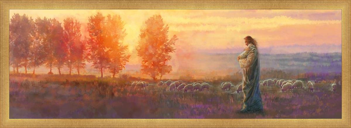 Eventide By Yongsung Kim - Premium Christian Wall Art for Home & Church Decor | Inspirational Bible Verse Canvas Painting | Perfect for Living Room, Bedroom & Worship Spaces