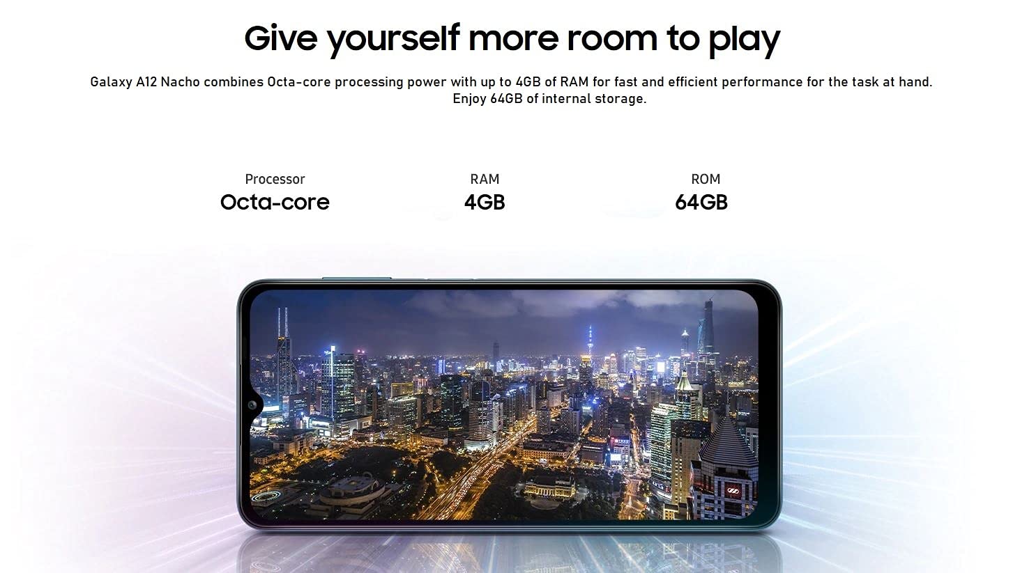 Samsung Galaxy A12 (A127M) 64GB Unlocked Smartphone - Dual SIM GSM Phone, Latin America Version (No Warranty) with Fast Car Charger - Perfect for Travel, Business & Everyday Use (Black)