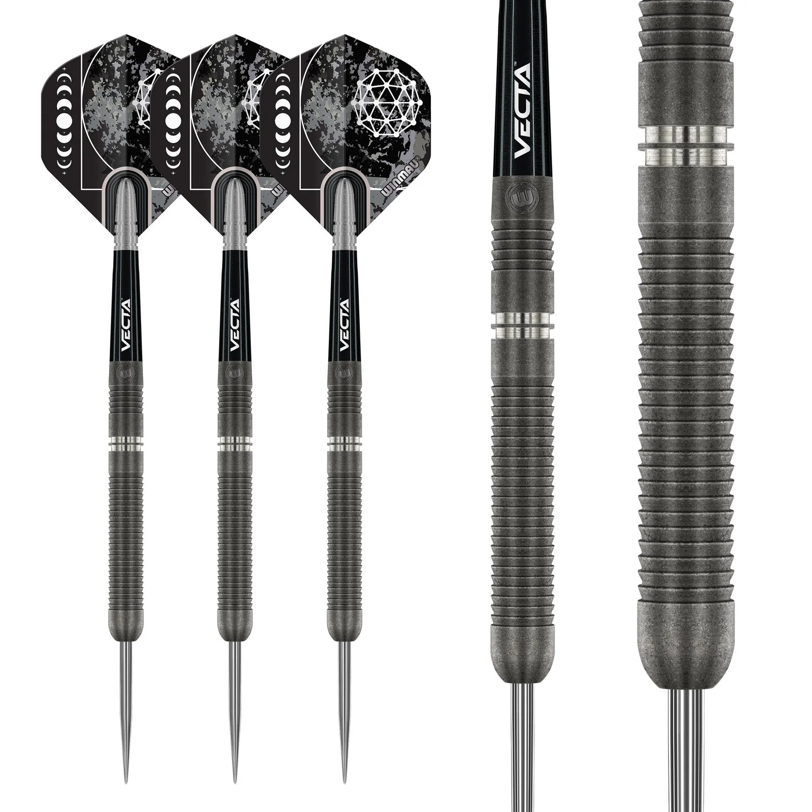 WINMAU Callisto 01 Professional Darts - 90% Tungsten Steel Tip Darts (24g) for Precision Throwing | Perfect for Tournaments, League Play & Home Practice