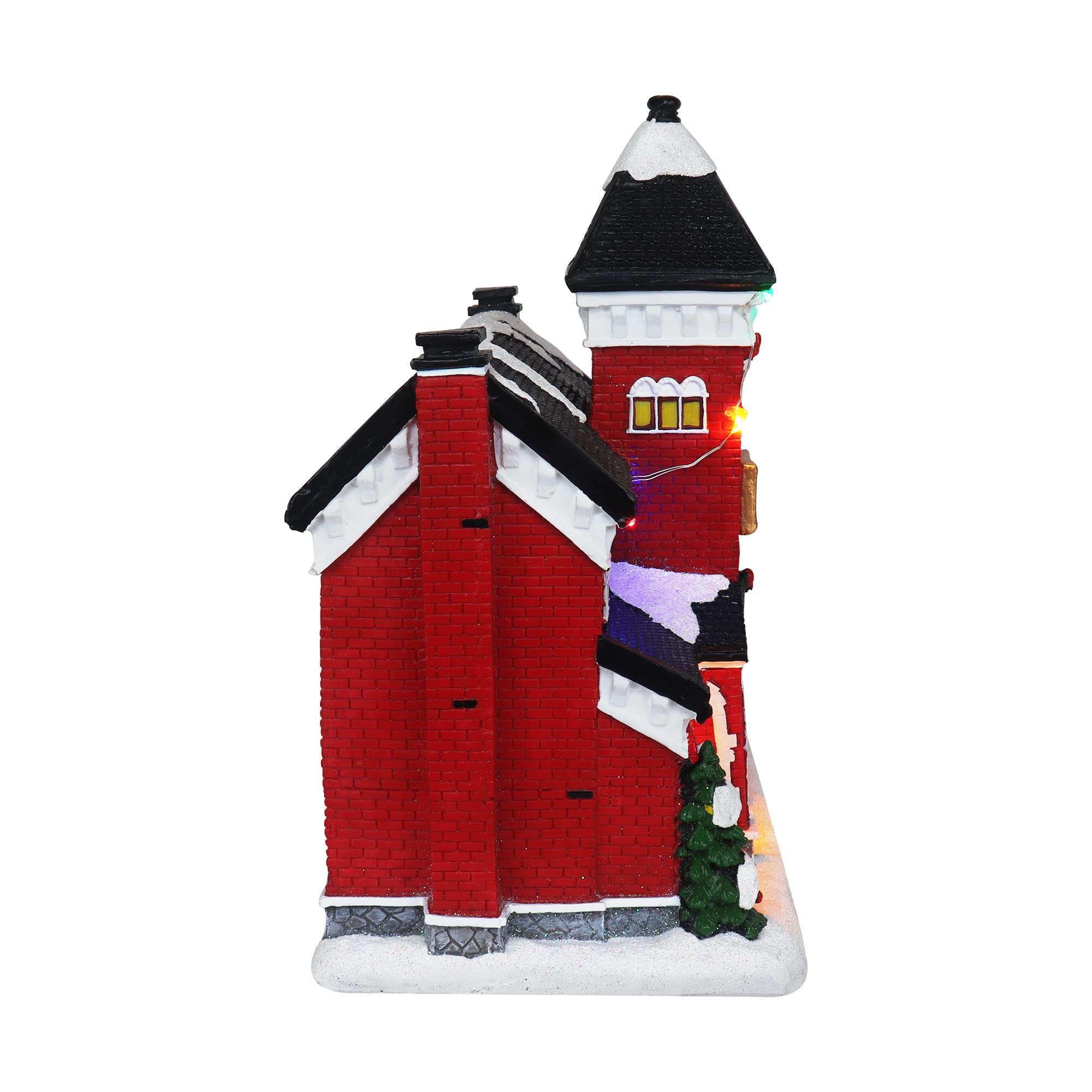 LED Musical Christmas Village Tabletop Display - Holiday Decor with Lights & Music for Home, Office - Perfect Christmas Gift for Family & Friends - Ideal for Mantel, Shelf, or Holiday Party Centerpiece