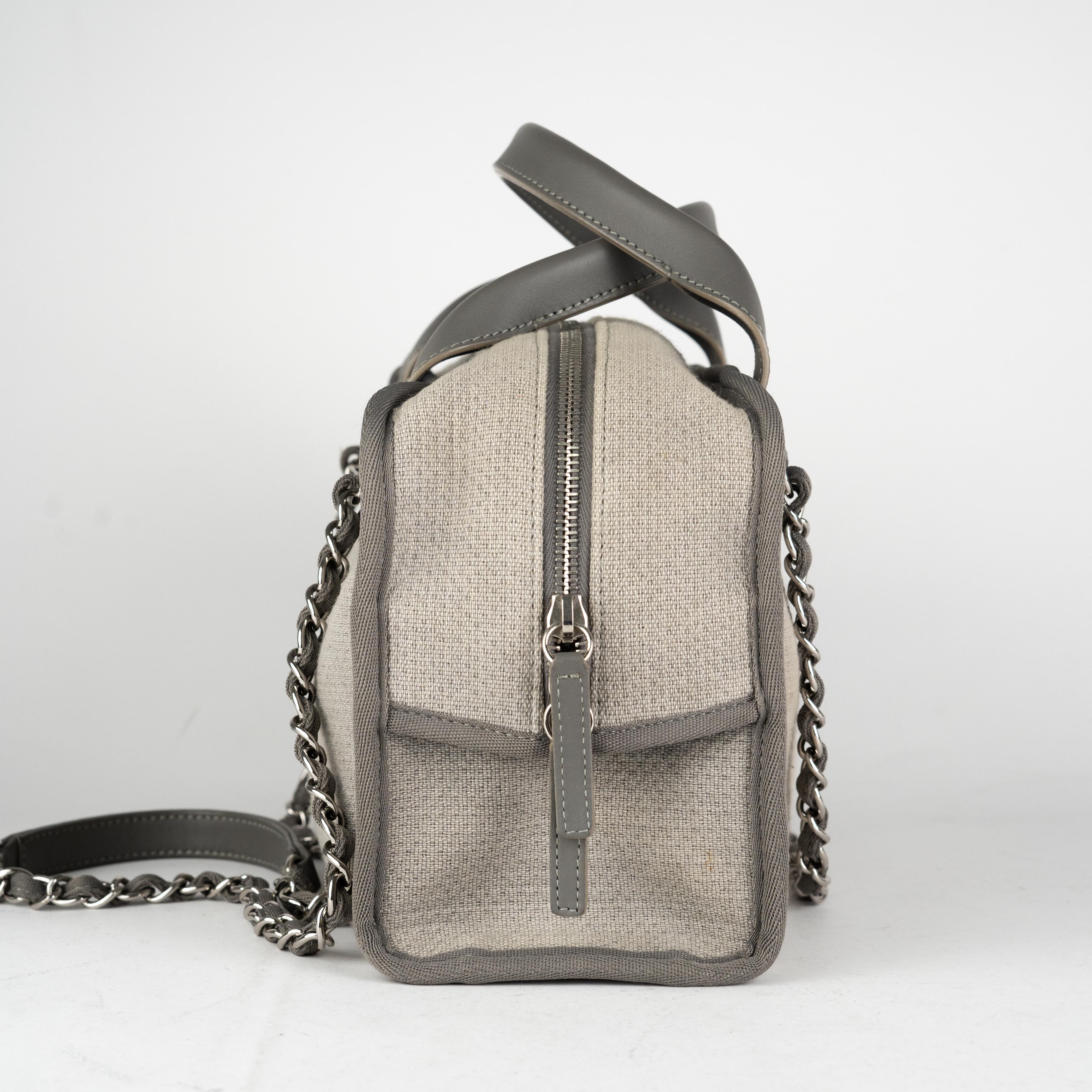 Chanel Deauville Bowling Bag in Grey - Luxury Tote Handbag for Women | Perfect for Travel, Shopping & Everyday Use
