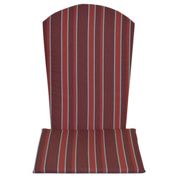 Premium Full Adirondack Chair Cushion Set - Waterproof Outdoor Patio Furniture Cushions with Ties - Comfortable Seat & Back Cushions for Garden, Deck, Poolside Relaxation