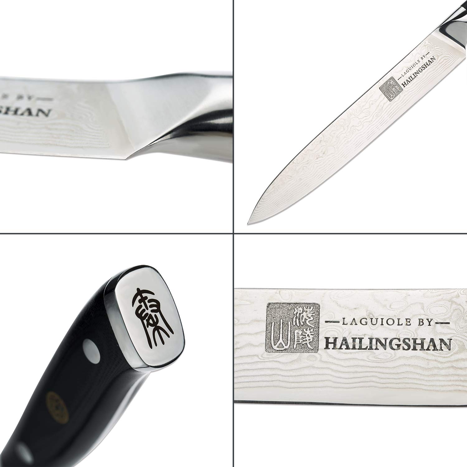 Qin Dynasty Series 6 Inch High Carbon German Stainless Steel Japanese Chef Knife - Professional Kitchen Cleaver with Ergonomic Handle for Chopping, Slicing, and Dicing Vegetables | Perfect for Home Cooks and Professional Chefs