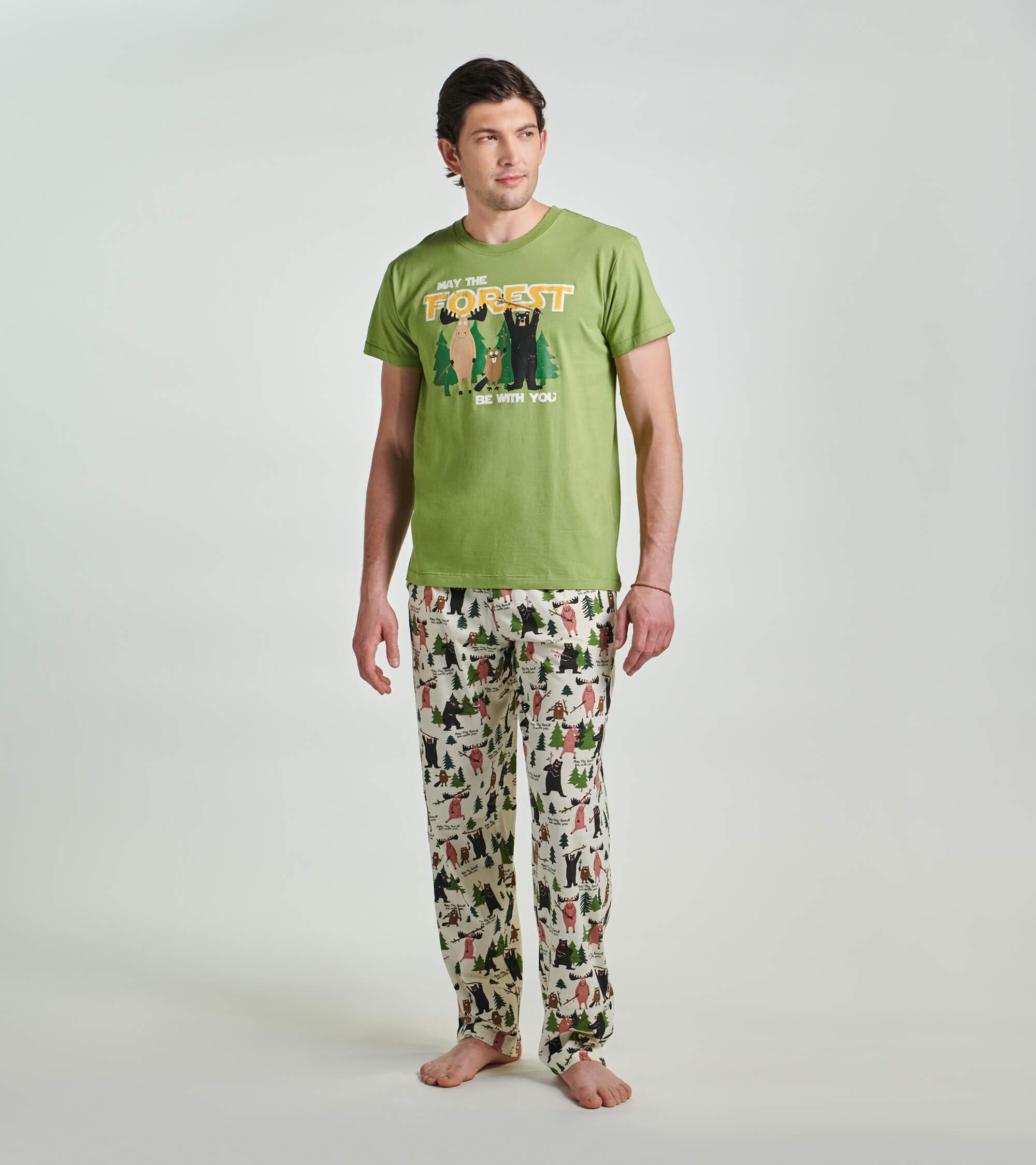 Men's Comfortable Jersey Pajama Pants - Soft Cotton Sleepwear for Lounge & Relaxation at Home