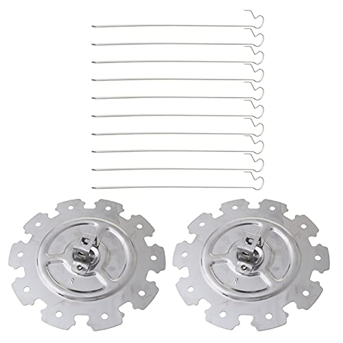Premium Stainless Steel Rotisserie Skewer Set - Heavy Duty BBQ Grill Cage for Chicken, Meat & Kebabs | Oven & Outdoor Grill Accessories | Perfect for Backyard BBQs, Camping & Tailgating Parties