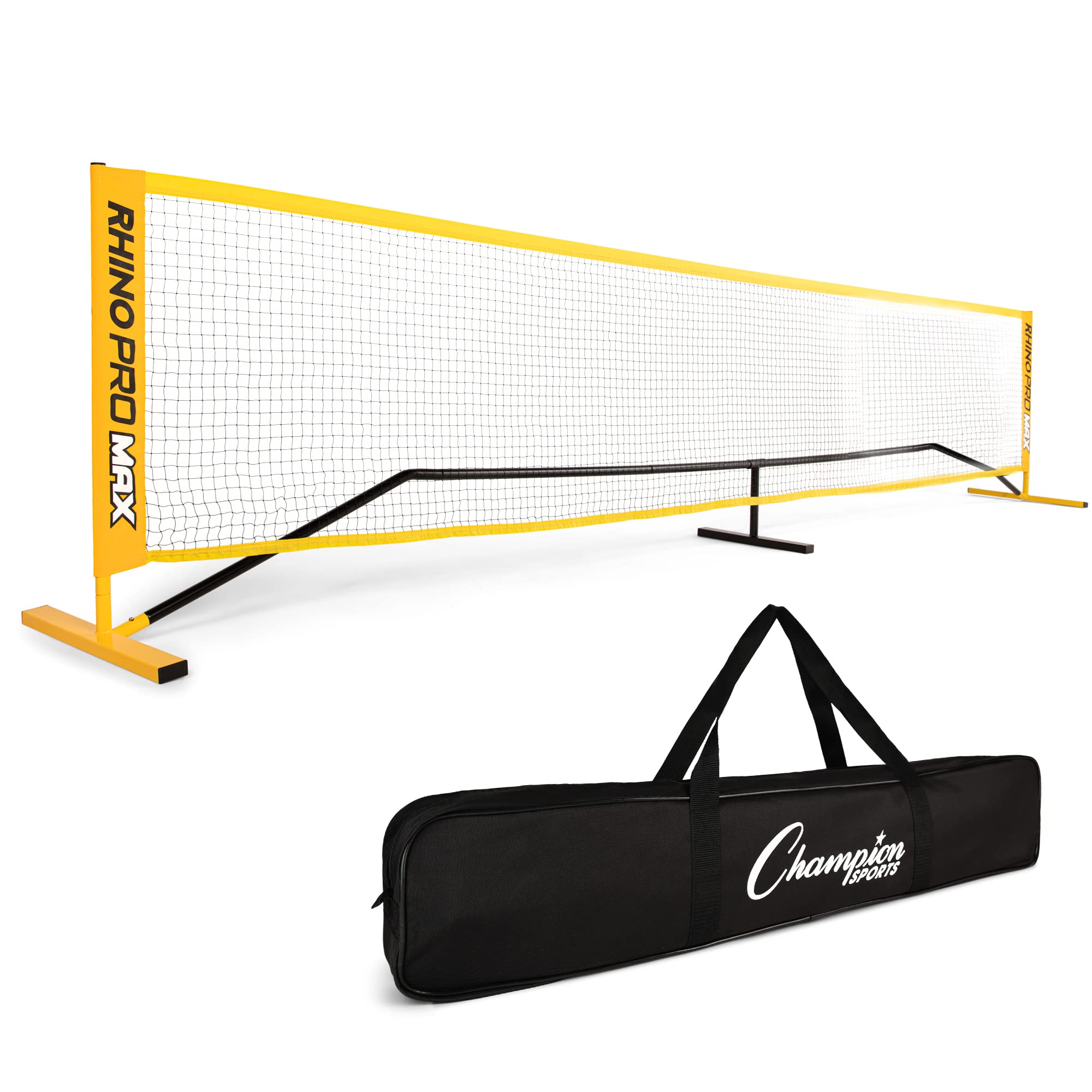 Champion Sports Adjustable Portable Net for Volleyball, Tennis, Pickleball & Badminton - Multiple Sizes for Backyard, Beach & Court Games