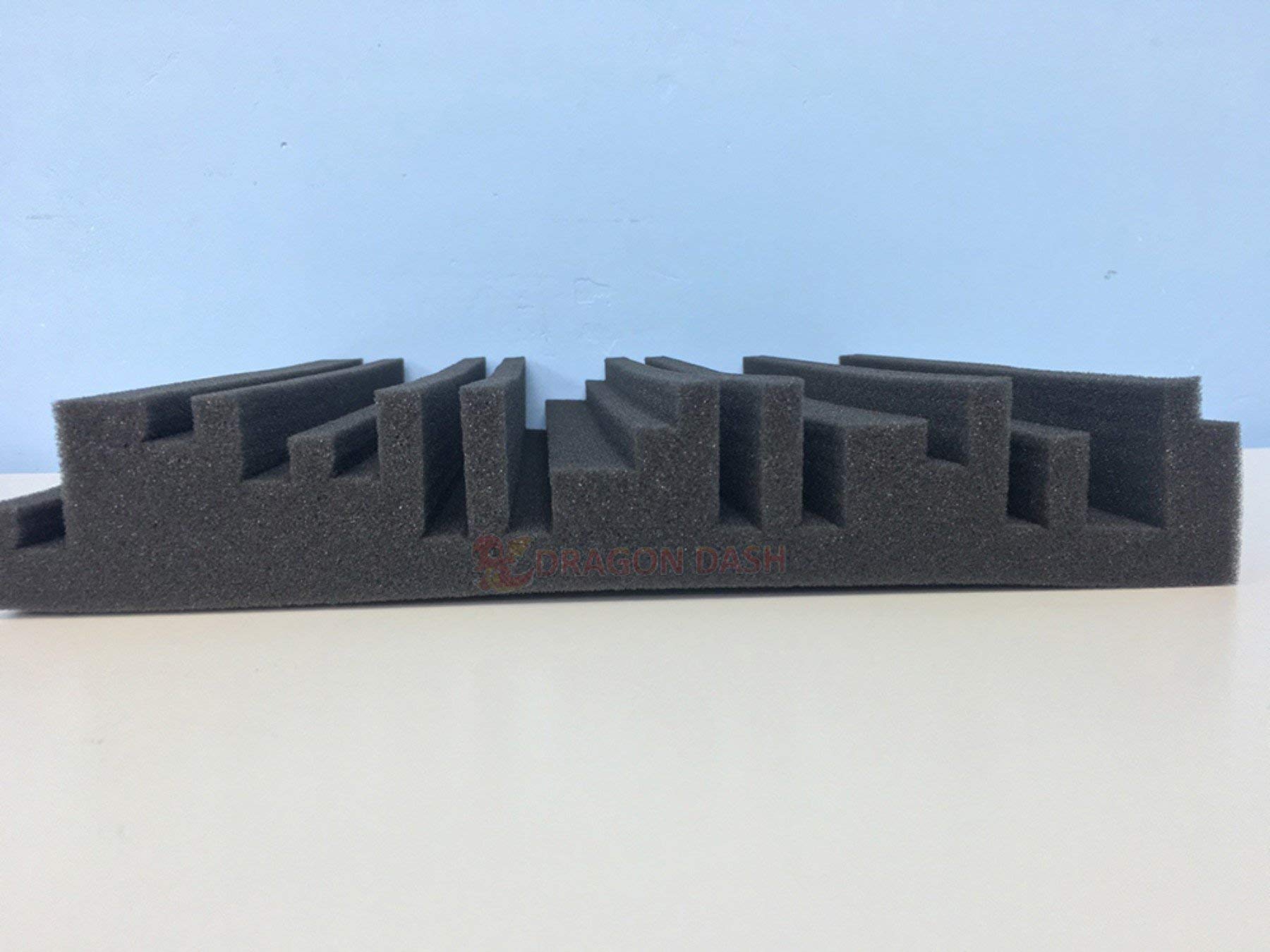 48 Pack Black Acoustic Foam Panels 11.8
