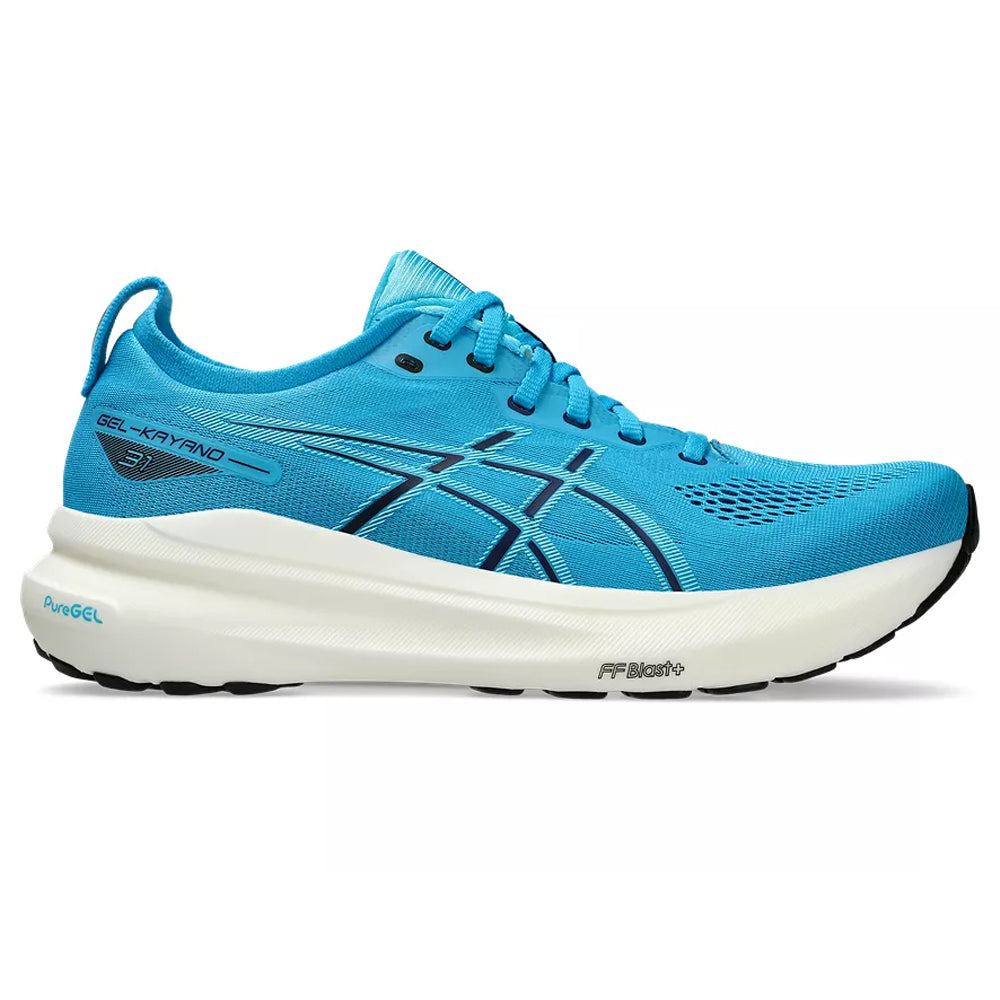 ASICS Men's GEL-Kayano 31 Running Shoes - Digital Aqua/Bright Cyan - Size 7 D (Medium) - Stability & Cushion for Road Running, Jogging, and Long-Distance Training