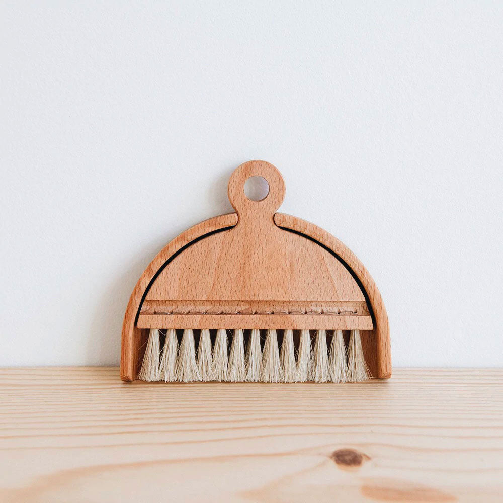 Premium Beech Wood Table Brush & Dustpan Set - Ideal for Kitchen, Dining Room, and Office Cleaning