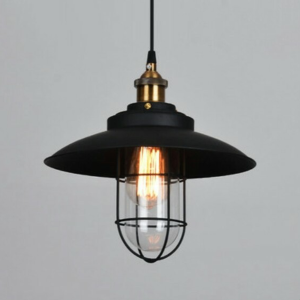 LENIUM Vintage Industrial Lamp Post Pendant Light - Antique Style Hanging Light Fixture for Porch, Patio, Garden & Outdoor Decor