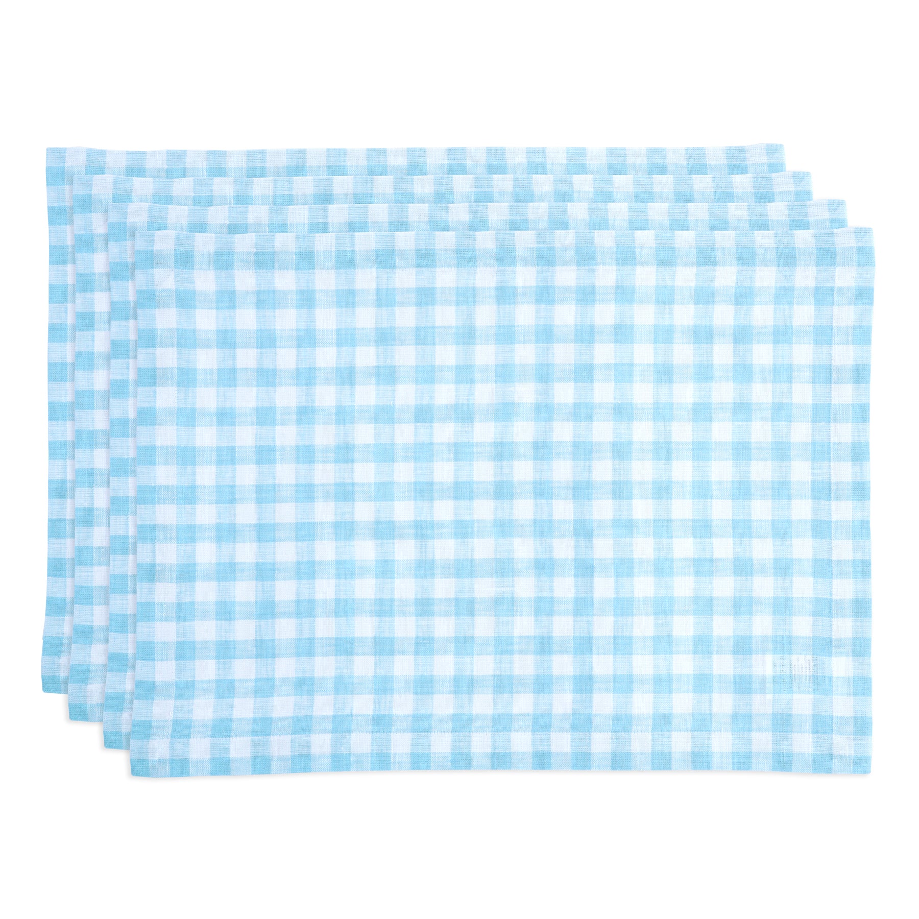Stylish Gingham Placemats Set of 4 - Premium Cotton Table Mats for Dining & Kitchen Decor - Perfect for Parties, Picnics & Everyday Use