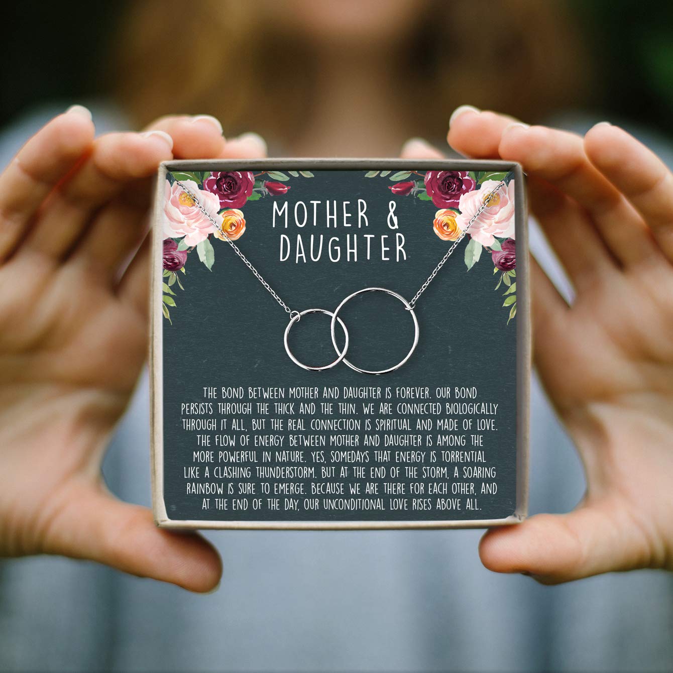 Mother & Daughter Necklace Set - Sterling Silver Heart Pendant Jewelry Gift for Birthday, Christmas, Valentine's Day | Perfect for Family Bonding & Special Occasions