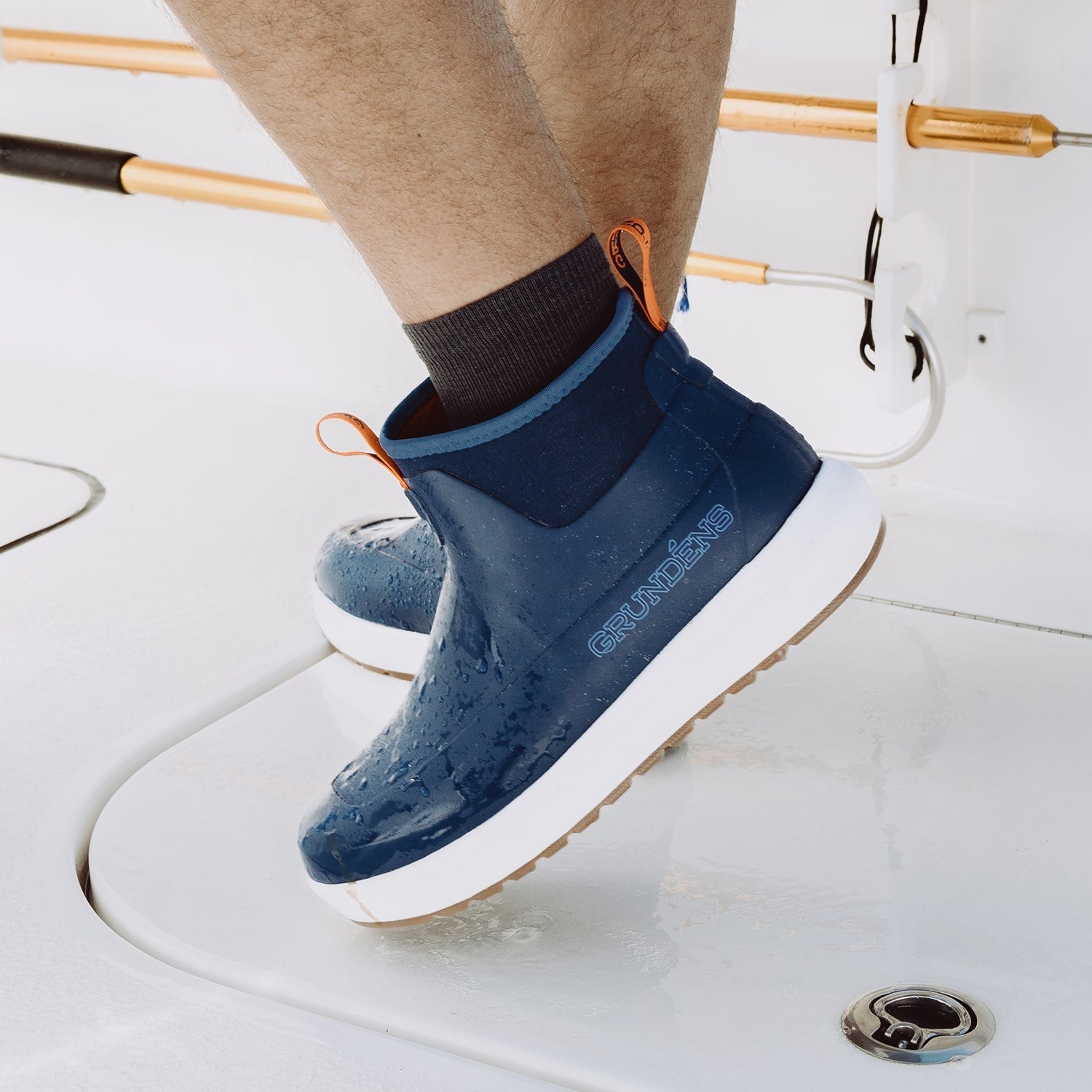 **Grundens Deck Runner Ankle Boots - Waterproof Non-Slip Fishing & Work Boots for Men & Women - Ideal for Boating, Hiking, and Outdoor Adventures**