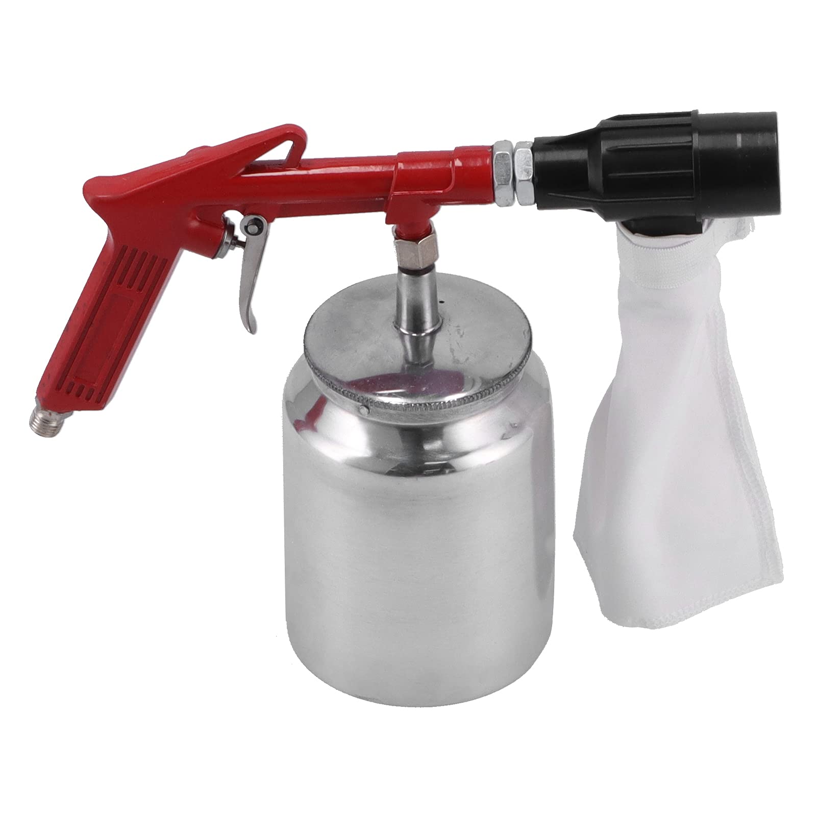 Sandblaster Gun 330ml/s, 280mm Spray, 2.5bar - Easy Operate with Nozzles for Cleaning & Rust Removal