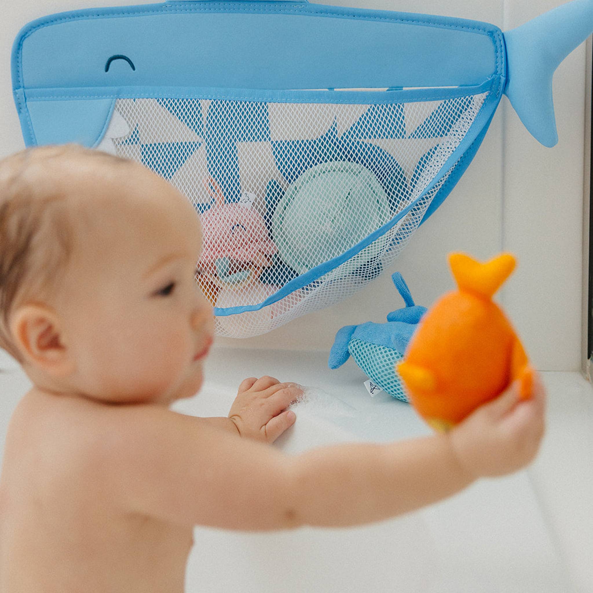 Finn Bath Toy Organizer - Waterproof Storage for Kids Bath Toys | Perfect for Bathroom, Shower & Poolside Organization