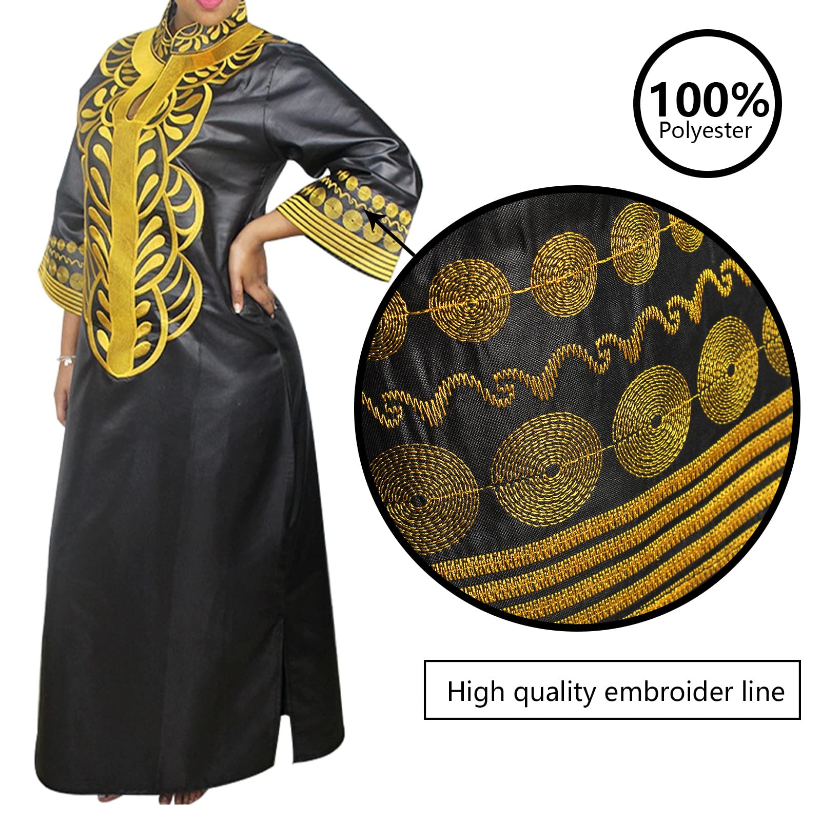 Elegant African Dresses for Women & Plus Size African Dresses for Girls - Traditional African Wedding Party Attire Without Head Wraps | Perfect for Cultural Celebrations, Bridal Showers & Special Occasions