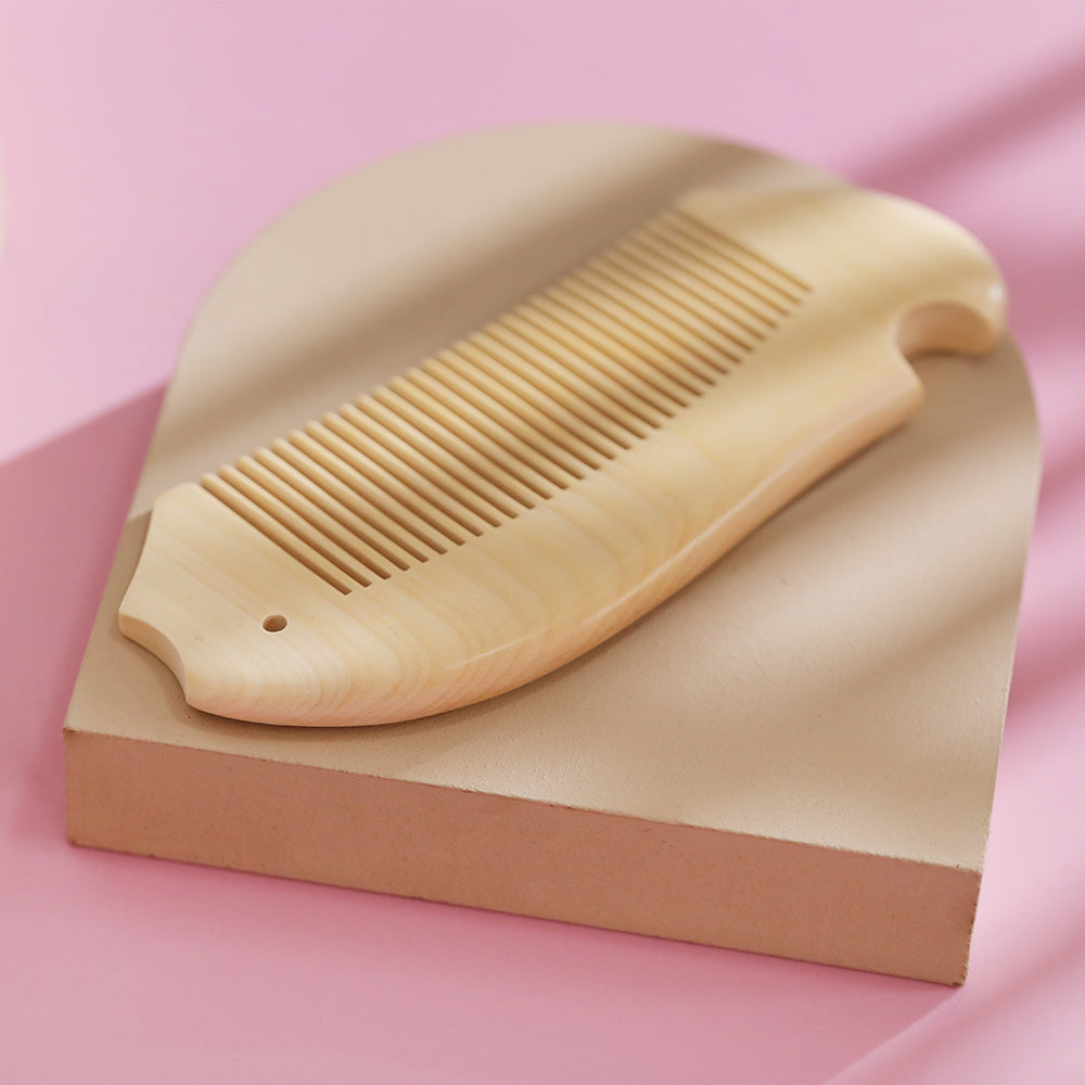 Handmade Natural Wood Hair Comb for Women & Men - Eco-Friendly Detangling & Styling for Healthy Hair - Perfect for Daily Use, Travel & Gifts