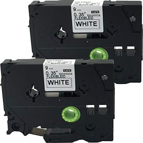 Tze-fx221 Flexible Id Wire Cable Black on White