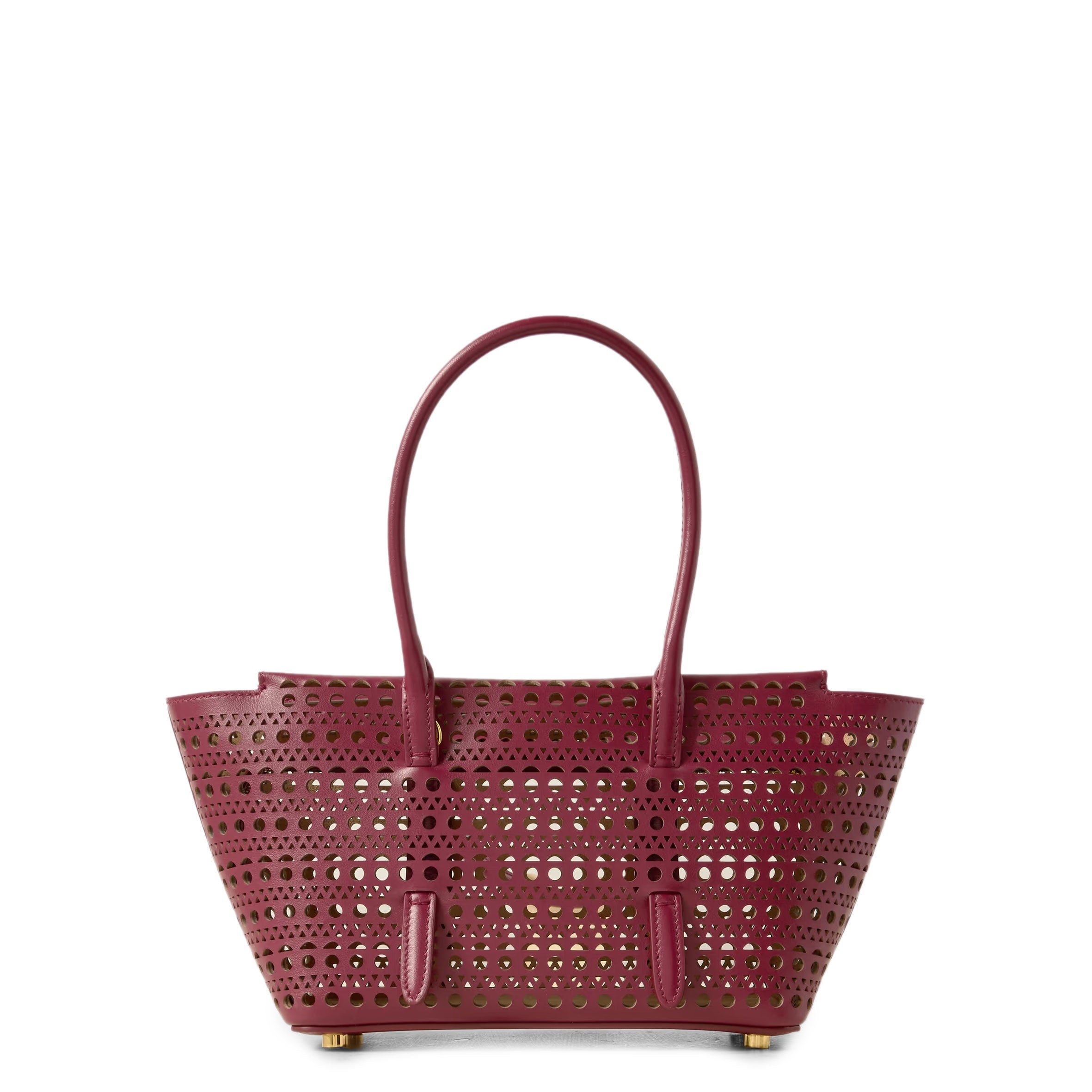 New Mina 20-inch Vienne Calfskin Handbag in Grenat Red - Perfect for Work, Travel & Evening Events