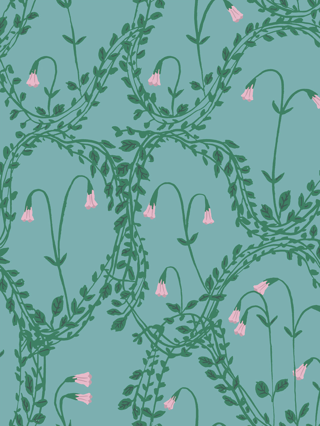 Linnea Wallpaper by Sarah Jessica Parker - Ocean Blue Peel and Stick Wallpaper for Bedroom, Bathroom, Nursery | Easy to Install Removable Wallpaper for Home Decor