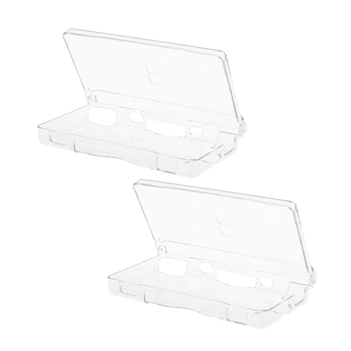 2-Pack Clear Crystal Hard Shell Protective Case Cover for Nintendo DS Lite NDSL Console - Durable Scratch-Resistant Shield for Gaming Protection (Perfect for Travel & Everyday Use)