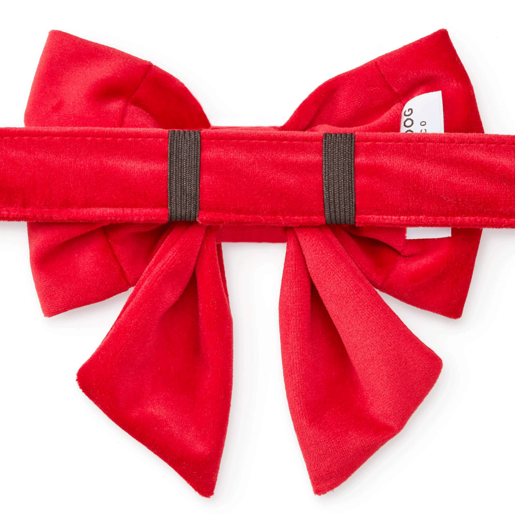 The Foggy Dog Cranberry Velvet Lady Bow - Elegant Dog Collar Bow for Small & Medium Dogs - Perfect for Holidays, Parties & Photo Shoots