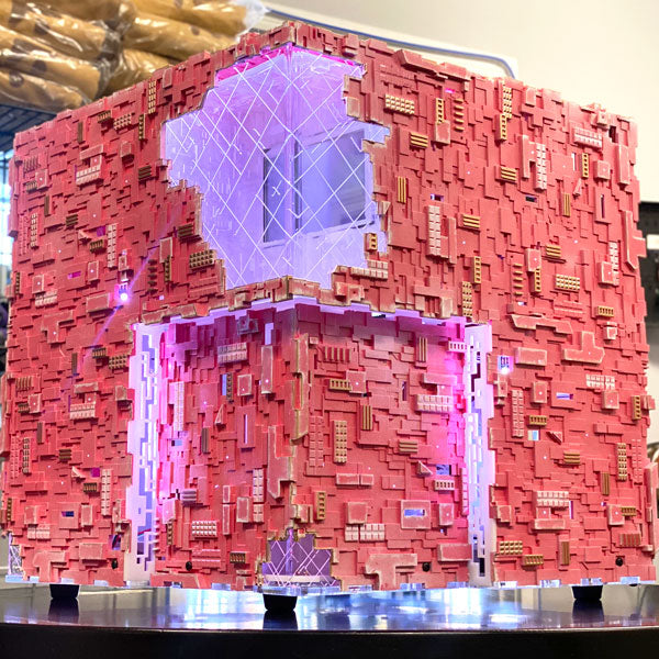 Star Trek Borg Cube ATX PC Case - Sakura Pink Edition for Gaming & Sci-Fi Fans | Perfect for Themed Builds & Collectors