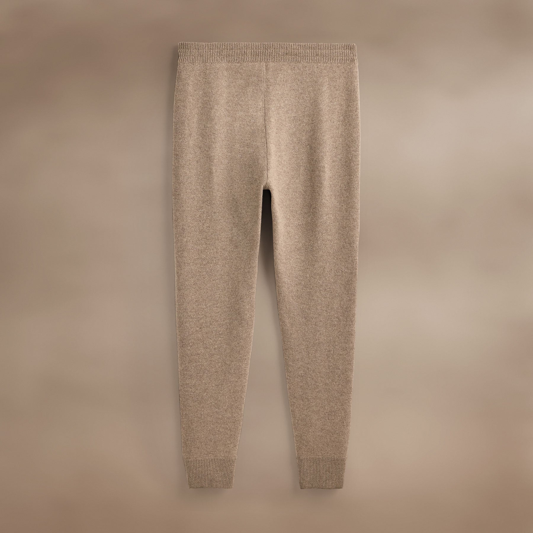 Eco-Friendly Recycled Cashmere Jogger Pants with Pockets - Coyote Brown | Comfortable Lounge & Travel Wear for Women & Men