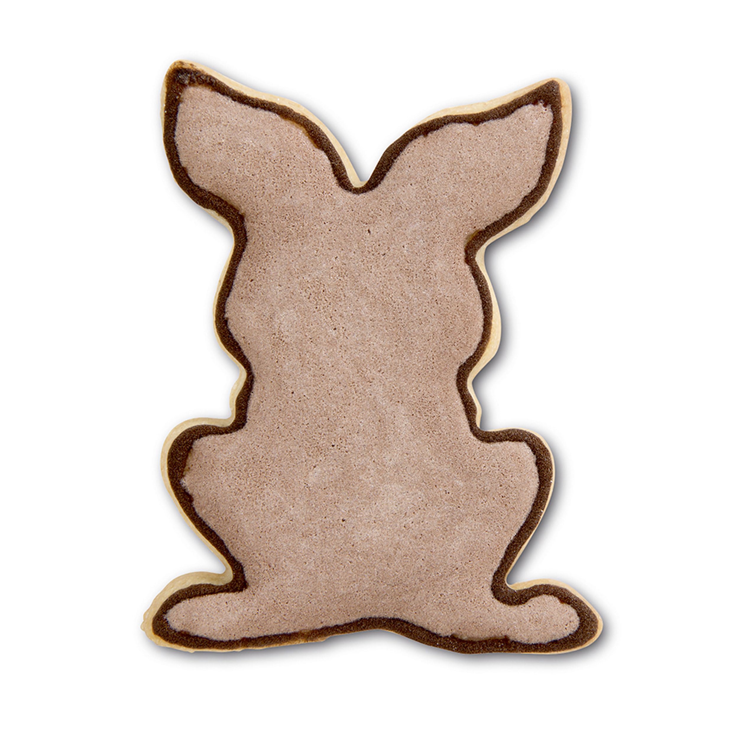 Silver 8cm Sitting Rabbit Cookie Cutter - Perfect for Easter Baking, Christmas Cookies & DIY Dessert Decorations
