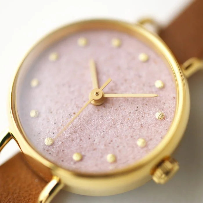 Elegant Garnet Women's Wristwatch - Japanese Handmade Cherry Pink Watch for Women | Perfect for Daily Wear, Office & Special Occasions