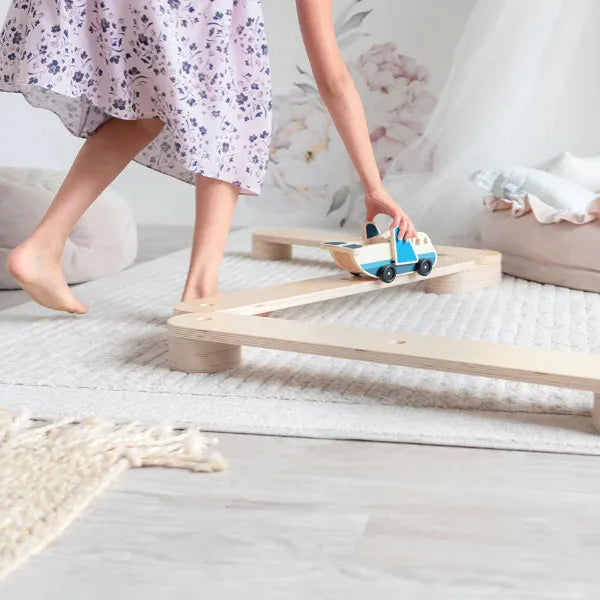 Hana Balance Beam Set - 7 Piece Gymnastics Equipment for Kids & Toddlers - Perfect for Home Training, Playroom, and Indoor Exercise