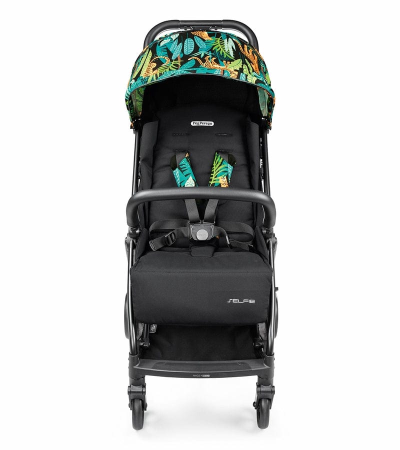 Peg Perego Selfie Stroller - Lightweight Compact Baby Stroller with One-Hand Fold, Adjustable Canopy & Storage Basket | Perfect for Urban Travel, Shopping & Family Outings