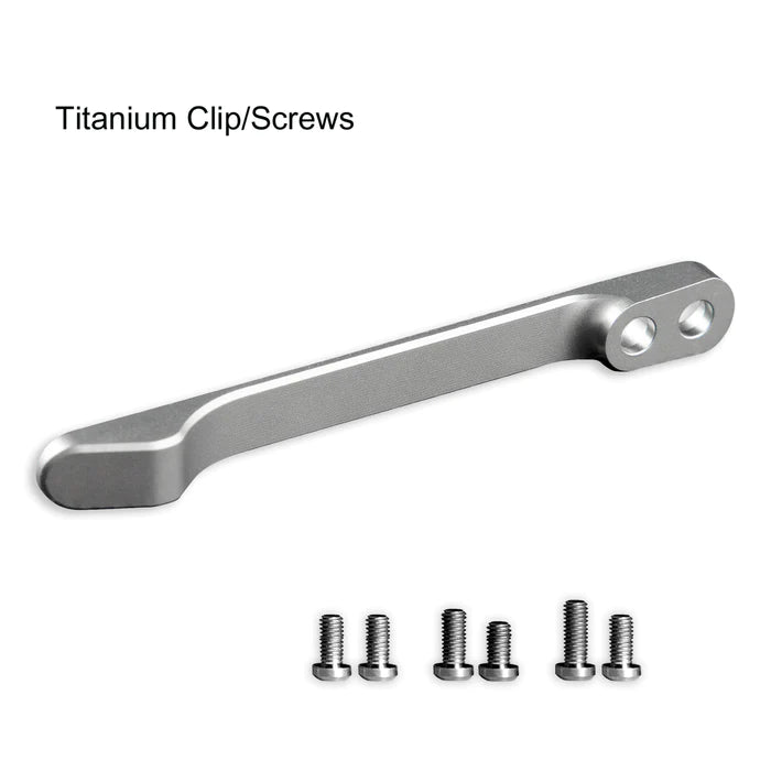 Premium Titanium Pocket Clip T001C/D - Durable & Lightweight EDC Accessory for Knives, Flashlights & Tools | Perfect for Outdoor, Camping & Everyday Carry