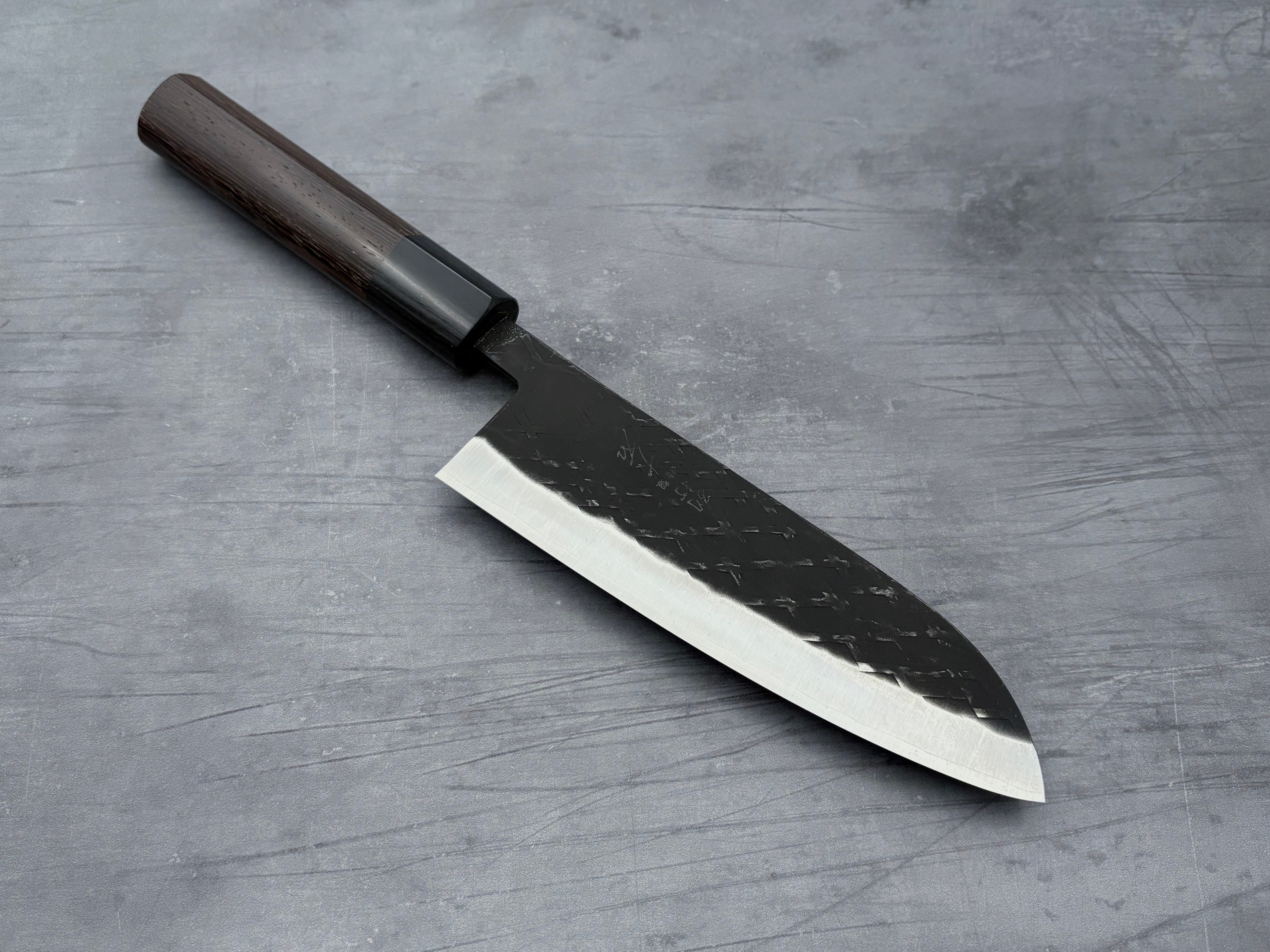 Ohishi SLD Santoku Knife - Premium Japanese Kitchen Knife for Professional Chefs & Home Cooking - Perfect for Slicing, Dicing & Chopping Vegetables, Meat & Fish