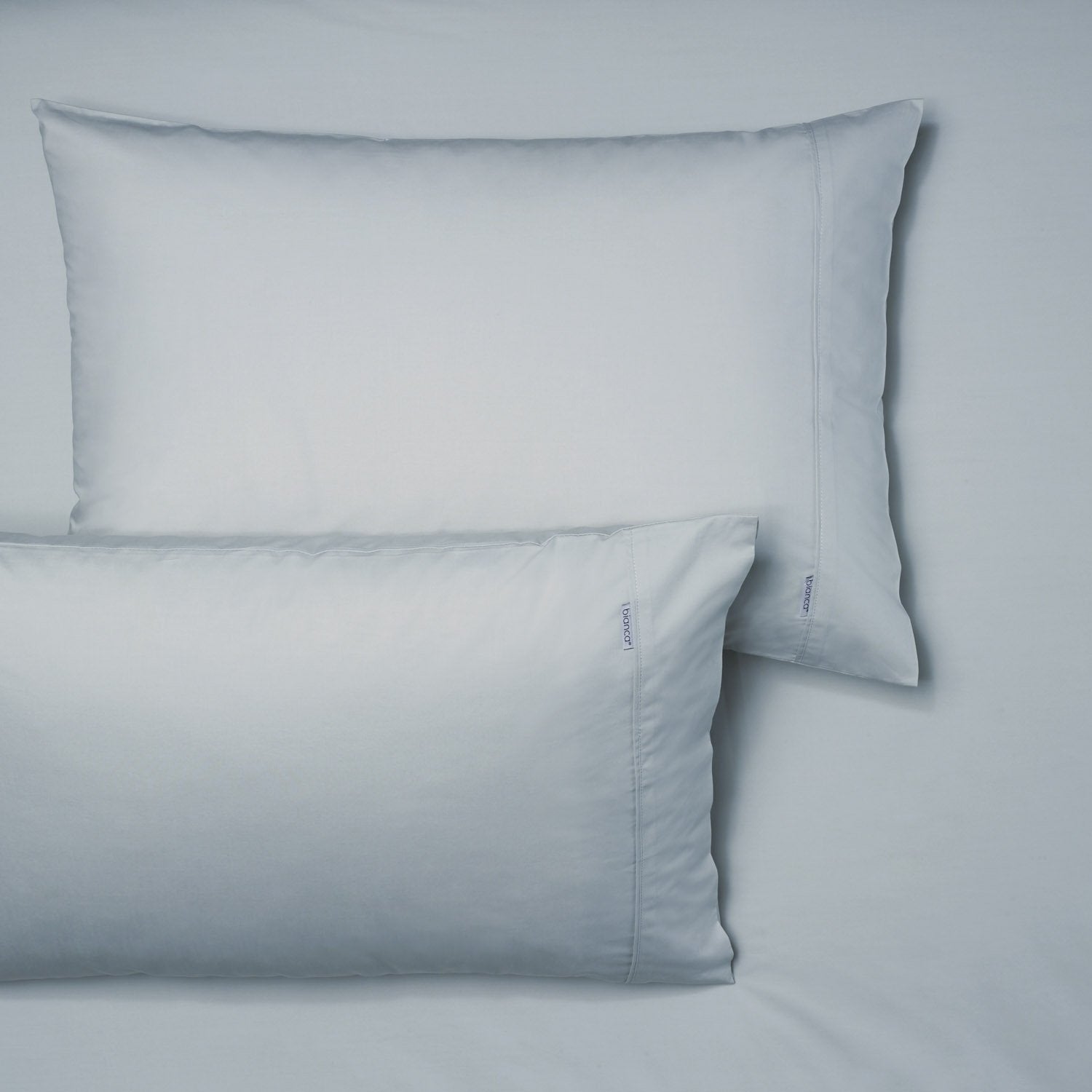 Bianca Heston 300 Thread Count Steel Blue Fitted Sheet & Pillowcase Set - Ultra Soft Luxury Bedding for Master Bedroom, Guest Room, and Dorm Essentials