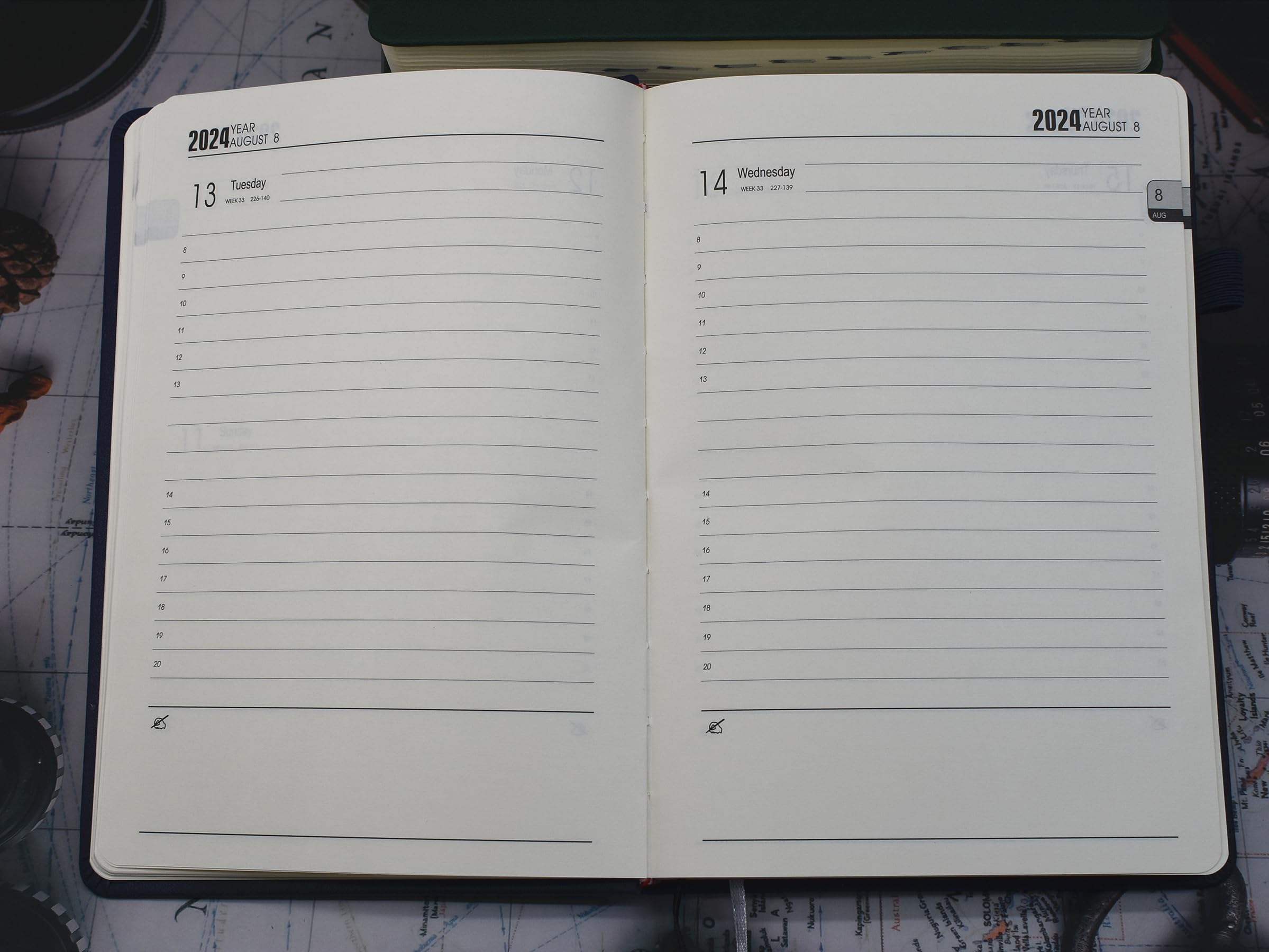 2024-2025 Academic Planner - A5 Daily Diary with Monthly Tabs (July 2024 to June 2025) | Productivity Organizer with Pen Loop, 2 Bookmarks & Inner Pocket | Perfect for Students, Teachers & Professionals (Pink)
