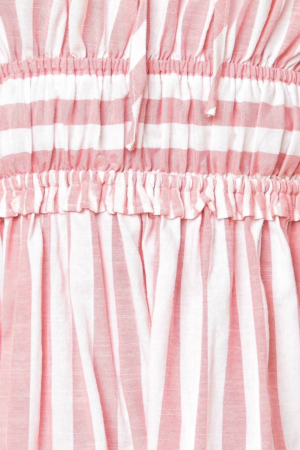 Elegant Peony Pink Striped Maxi Dress for Women - Flowy Summer Beach Dress for Vacations, Parties & Casual Outings