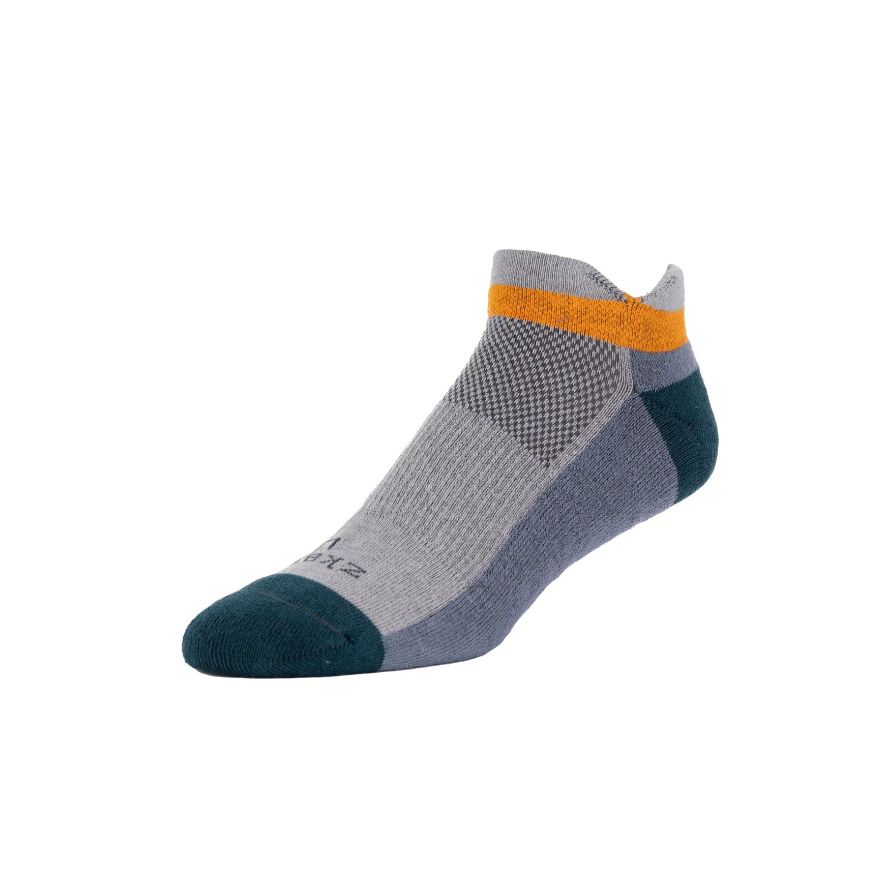 Ascent Performance Organic Cotton No Show Socks - Heather Color - Breathable & Comfortable for Running, Gym & Everyday Wear