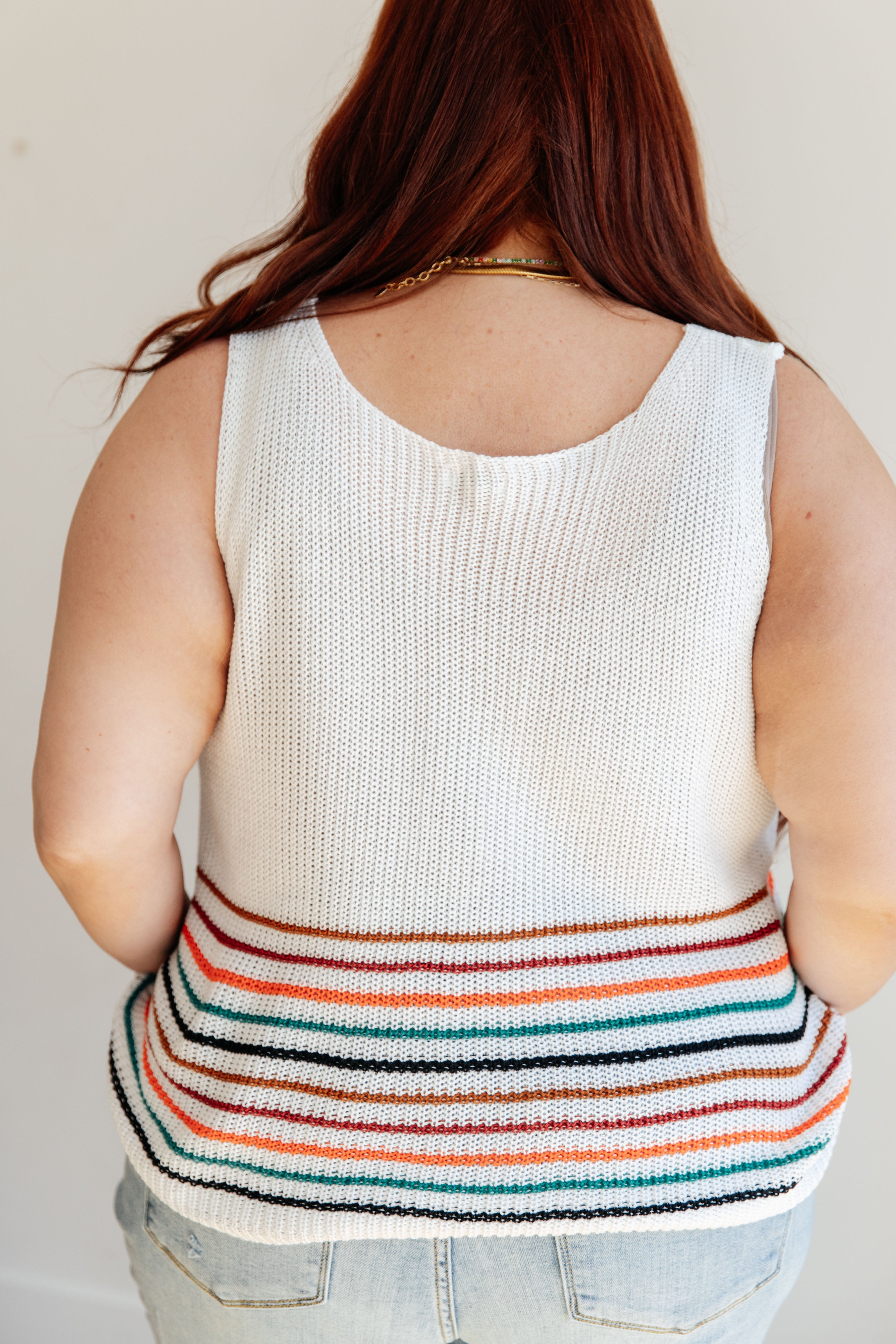 Hope It Never Stops Sweater Knit Tank Top - Women's Casual Loungewear for Cozy Home & Coffee Dates