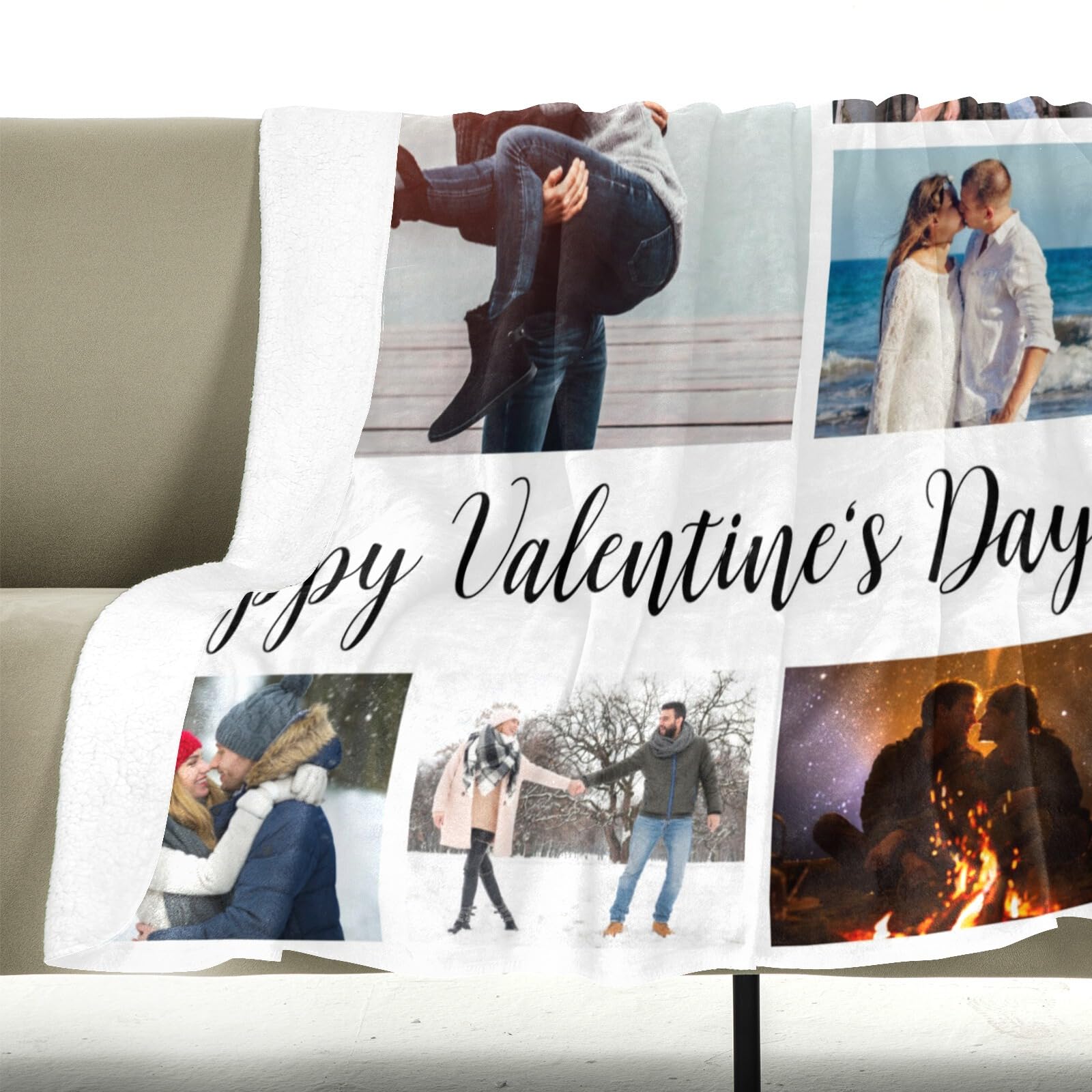Custom Photo Blankets for Mom - Personalized Gifts from Daughter & Son - Birthday, Mother's Day & Christmas Presents - Cozy Throw Blanket for Cuddling on the Couch, Bed or Travel