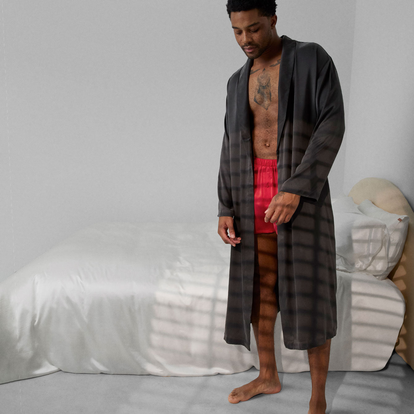 Premium Men's Washable Silk Boxer Shorts - Ultra Soft & Breathable Underwear for Comfort & Style | Perfect for Travel, Lounge & Everyday Wear