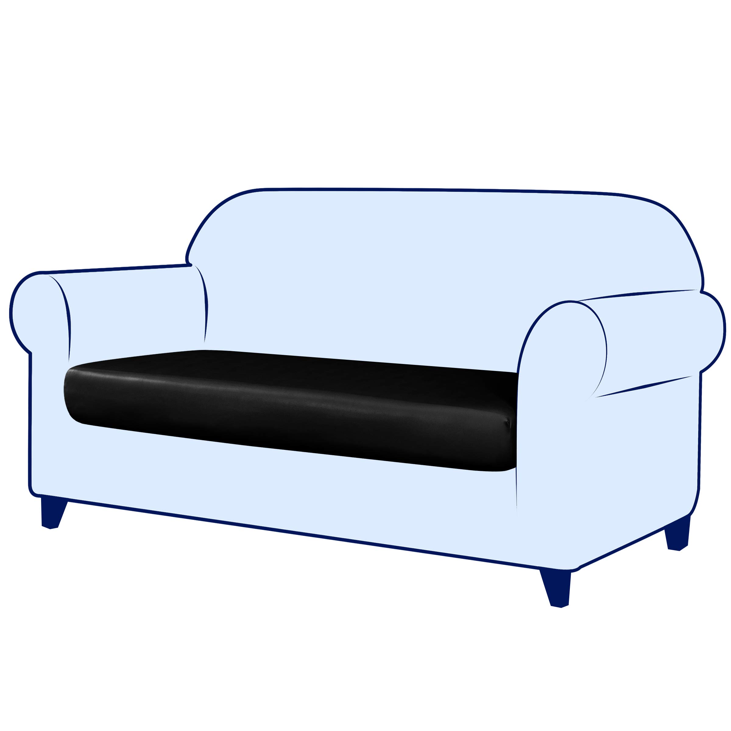 SUBRTEX Stretchable PU Leather Sofa Slipcover - Waterproof, Durable Furniture Protector for Couch, Settee & Patio Seating - Perfect for Living Room, Family Room & Outdoor Use