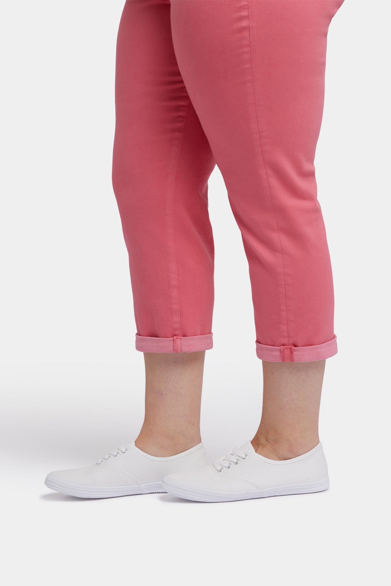 Chloe Plus Size Skinny Capri Jeans for Women - Spiced Coral Stretch Denim Pants | Casual Wear, Summer Outfits & Everyday Comfort