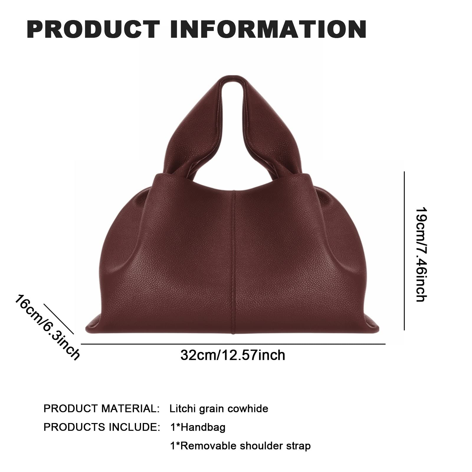 Genuine Leather Handbags for Women - Stylish Casual Shoulder Bag & Solid Color Top Handle Tote Crossbody Purse with Zipper | Perfect for Work, Travel & Everyday Use