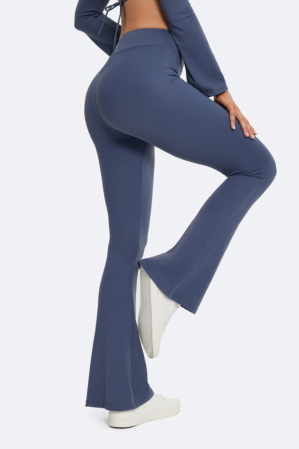 High Waisted Flared Leggings for Women - Stretchy Yoga Pants with Tummy Control - Perfect for Workouts, Yoga & Casual Wear