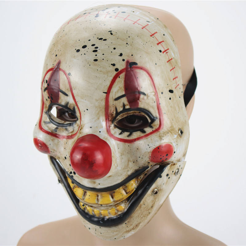Scary Halloween Clown Mask for Adults - Realistic Horror Costume Accessory for Parties & Haunted Houses