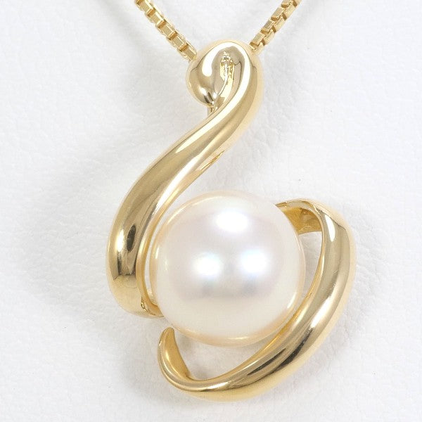 18K Yellow Gold Pearl Necklace for Women - Elegant Bridal Jewelry, Wedding Gift & Anniversary Present - Perfect for Formal Events, Date Nights & Special Occasions