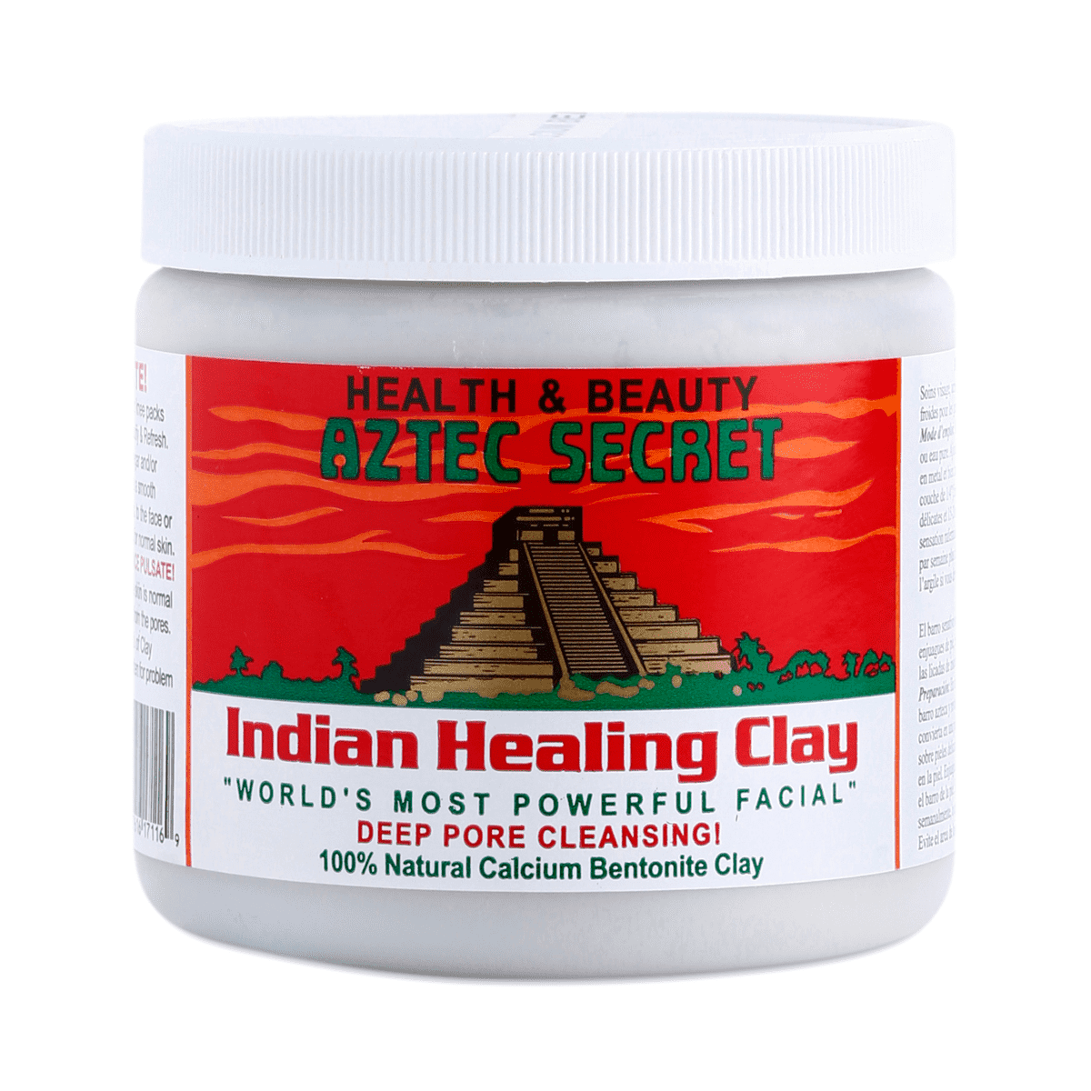 Indian Aztec Healing Clay Mask - 1 LB | Deep Pore Cleansing & Detoxifying Facial Mask for Acne & Blackheads | Perfect for Spa Day & At-Home Skincare Routine