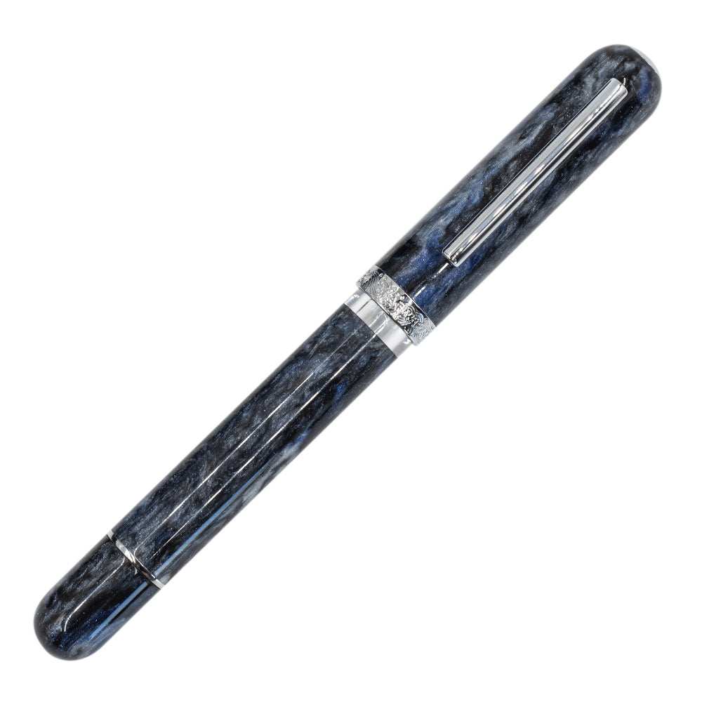 Nahvalur Voyage Cosmic Grey Fountain Pen - Exclusive Edition | Premium Writing Instrument for Calligraphy, Journaling & Gift Giving