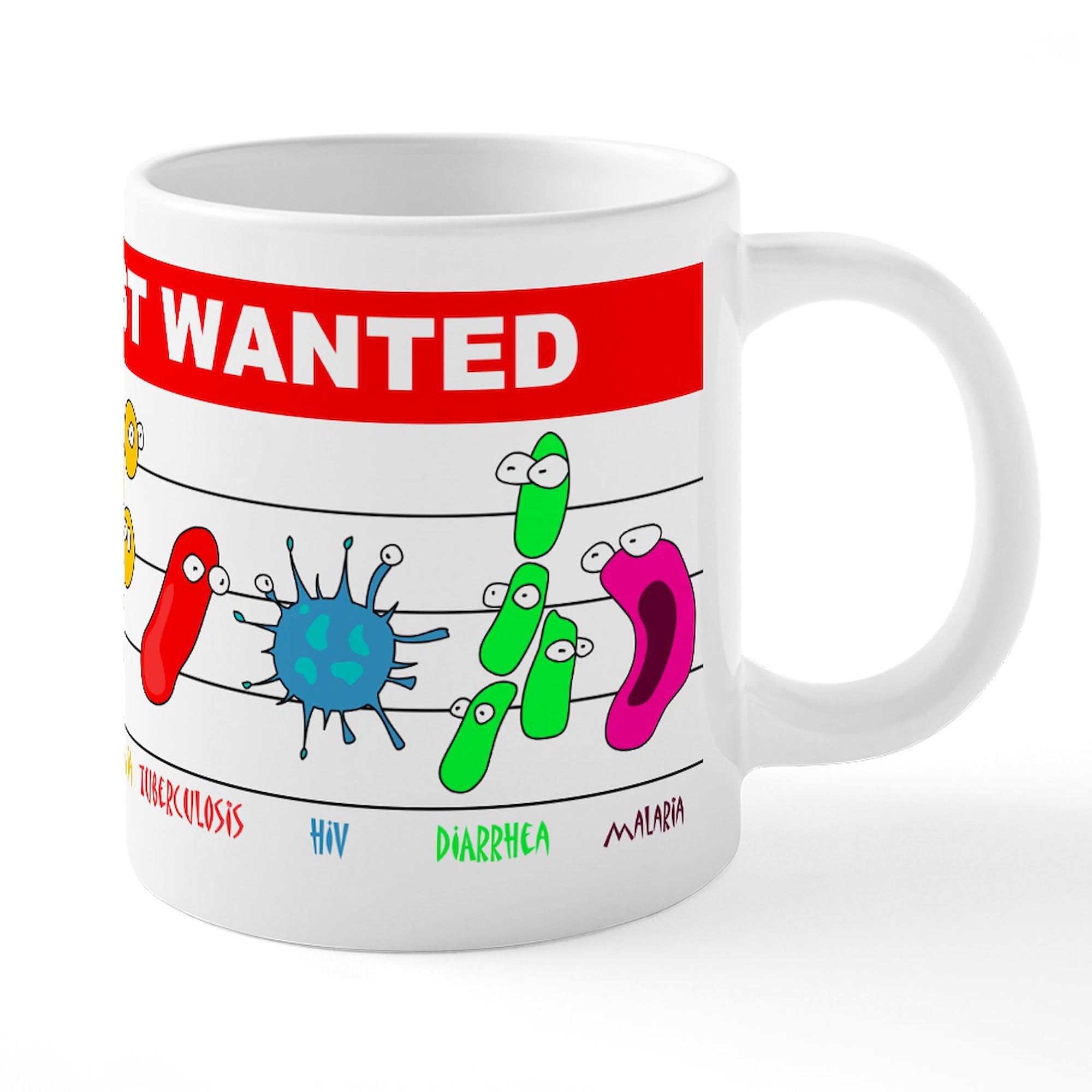 Custom Most Wanted Poster 20oz Ceramic Coffee Mug - Large 20 Ounce Novelty Coffee Cup for Office, Home & Gifts | Funny Coworker Present, Western Theme Party, Police Appreciation Gift